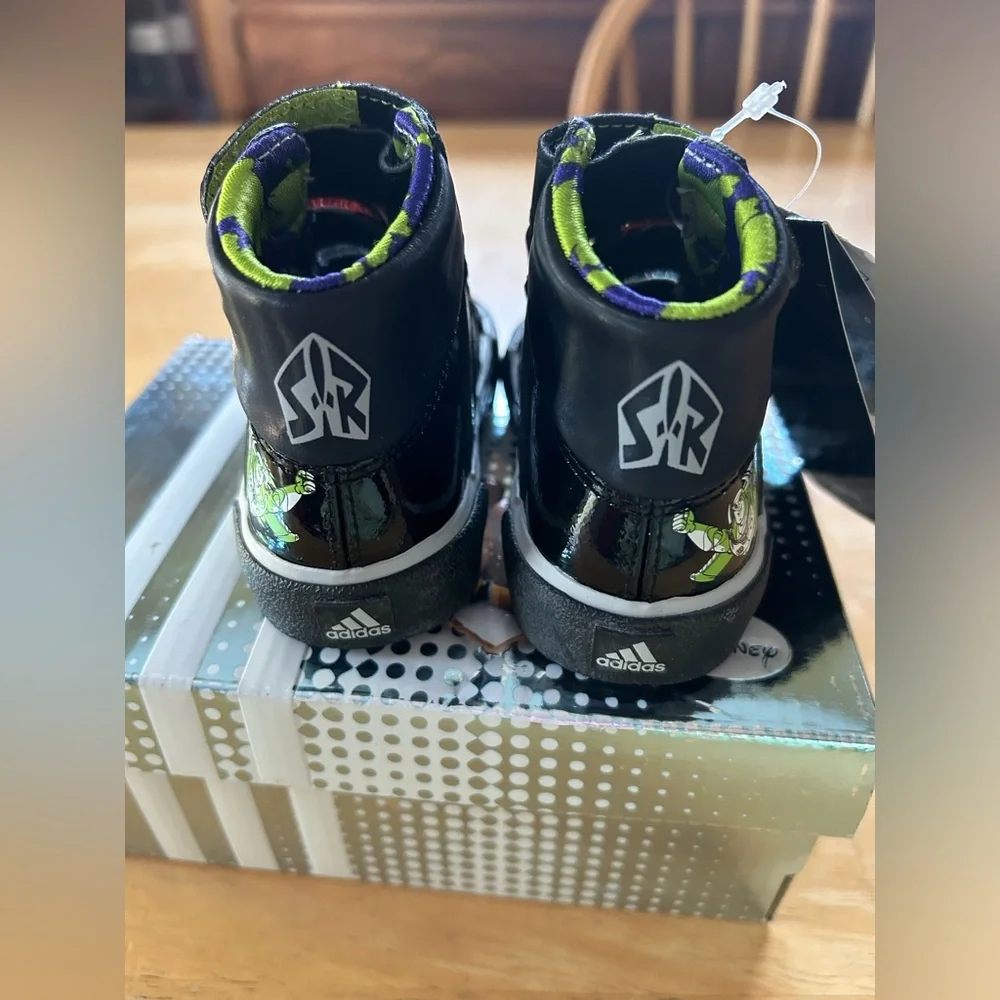Adidas Infant Disney Pixar Buzz Lightyear Toy Story High Top Sneakers - Picture 8 of 14